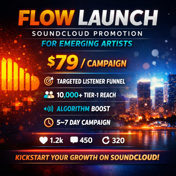 Flow Launch – SoundCloud Promotion for Emerging Artists | 10K+ Reach Campaign
