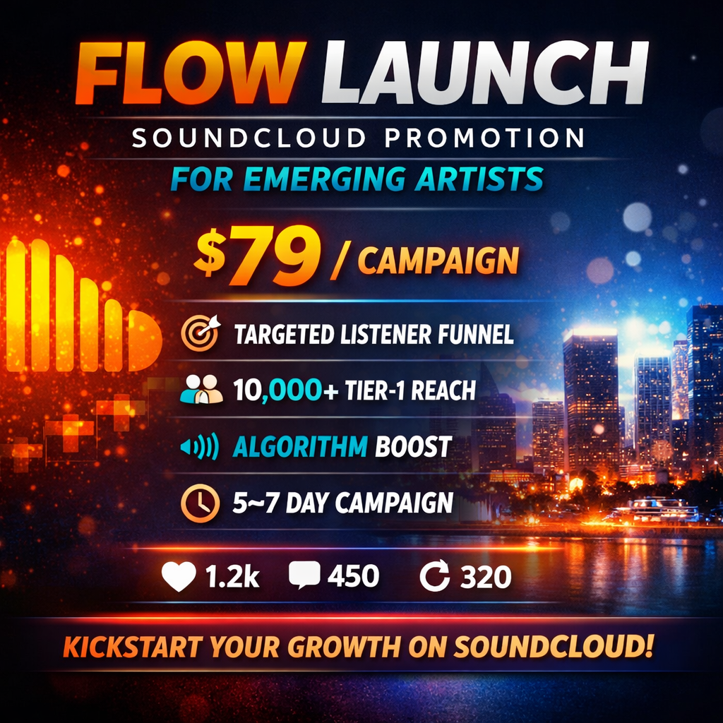Flow Launch – SoundCloud Promotion for Emerging Artists | 10K+ Reach Campaign